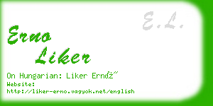 erno liker business card